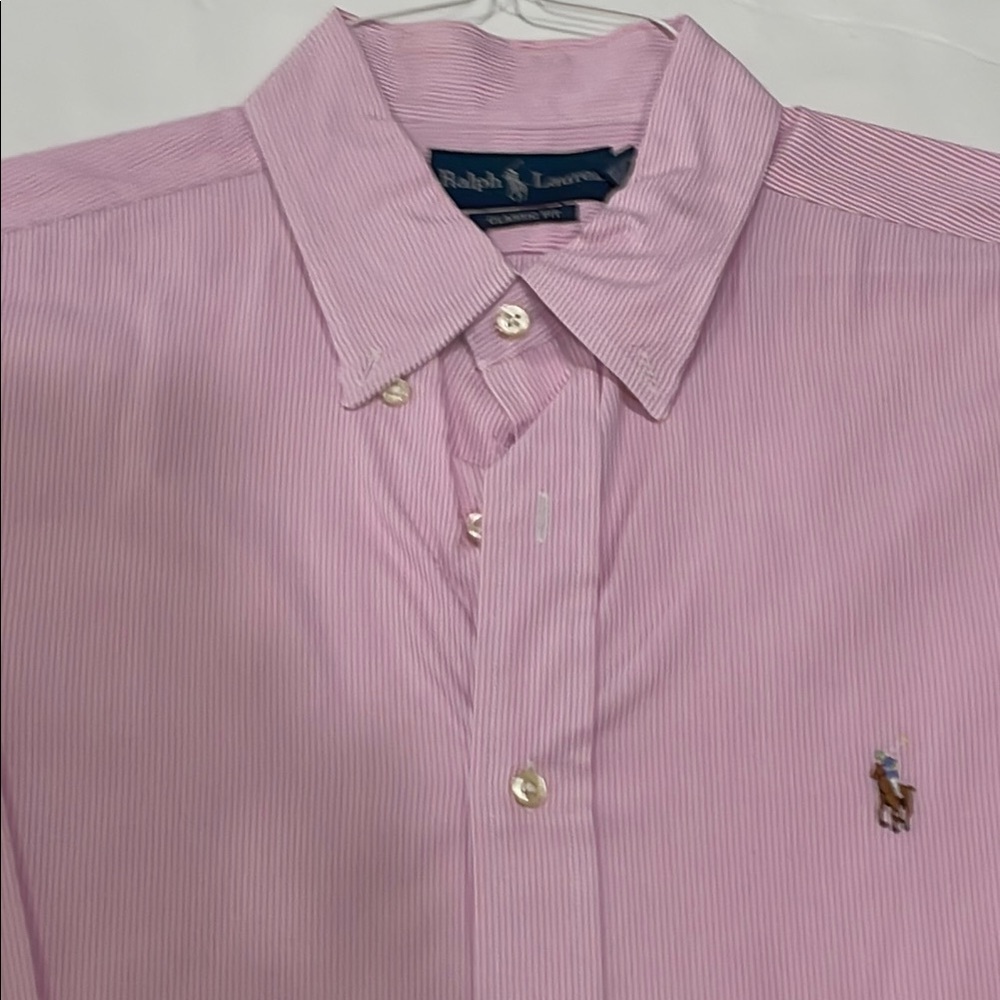Ralph Lauren Men's Pink Button Down Shirt